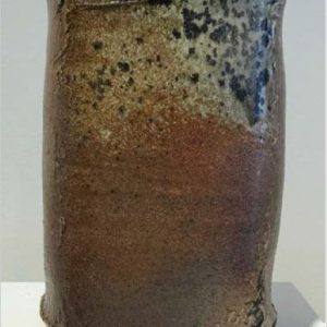 Light gray and bronze Vase